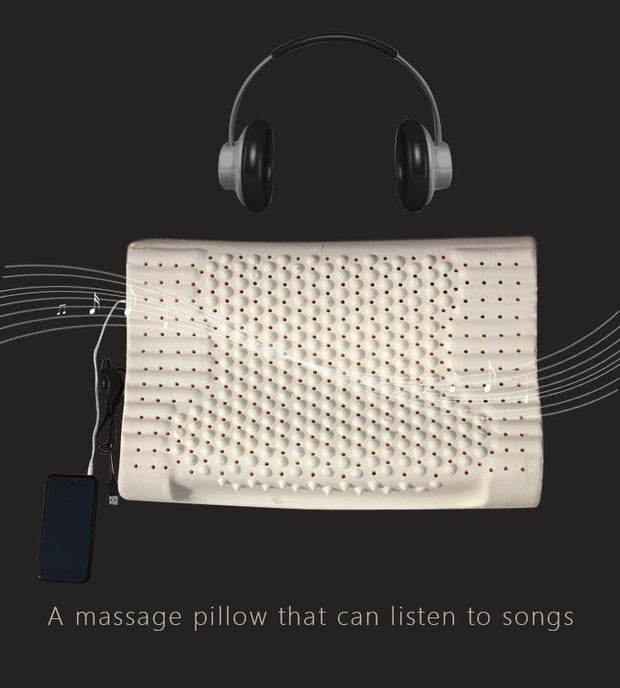 Electric Massage Natural Latex Pillow