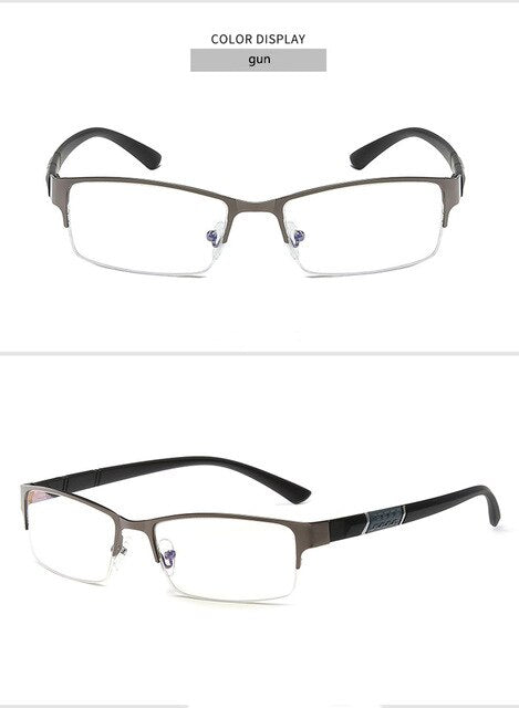 Reading Glasses Men Women High quality Half-frame Diopter Glasses Male Presbyopic Eyeglasses +1.0+1.5+2.0+2.5+3.0+3.5+4.0