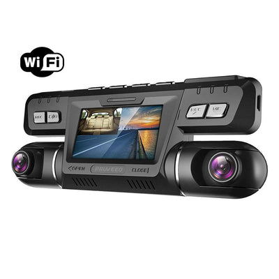 Amazing Dash Cam with WiFi, 4K Dual 1080P Front and Inside