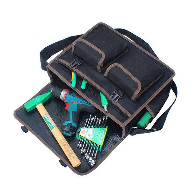 Multifunctional Tools Bag Large Capacity Waist Pockets Electrician Carrying Pouch Oganizer Hanging Bag Tool Case Apron Belt Bag