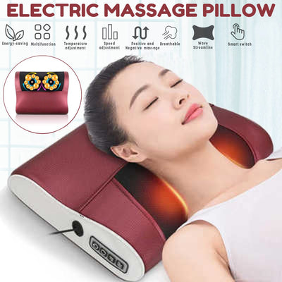 Amazing Stress Relief Electric Massage Pillow Heat feature