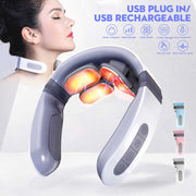 Neck Massager Magnetic-Pulse 3D 4 Heads 5 Massage Modes