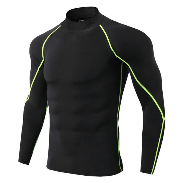 Men Fitness Thight Long Sleeve Compression T-shirt