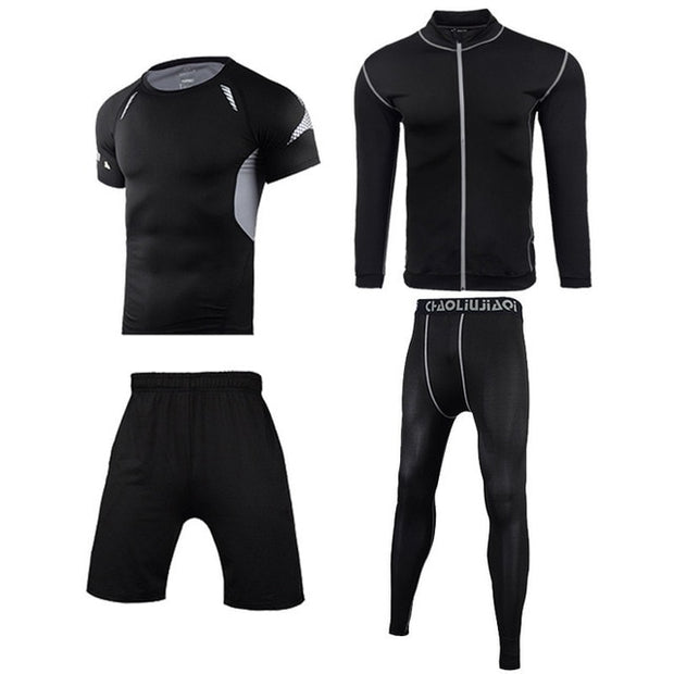 Men Sportswear Compression Sport Suits Quick Dry