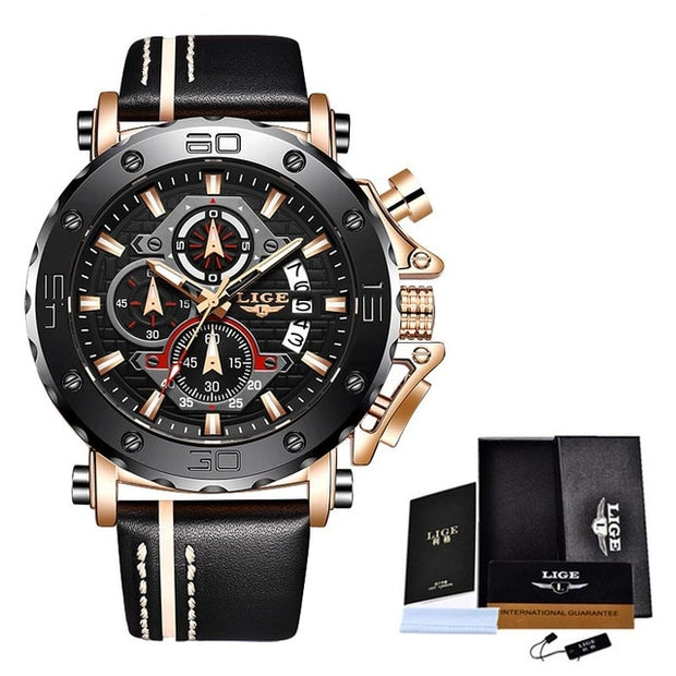 Mens Watches Luxury Fashion Military Quartz Watch