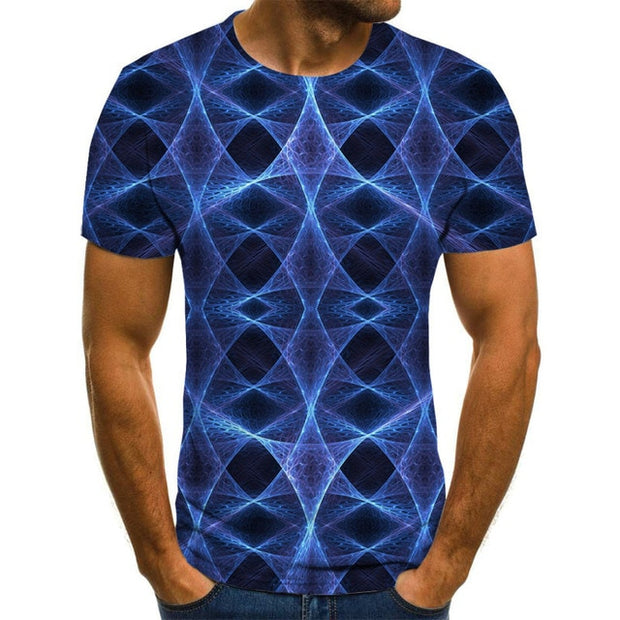 Three-dimensional vortex Men Tshirt 3D