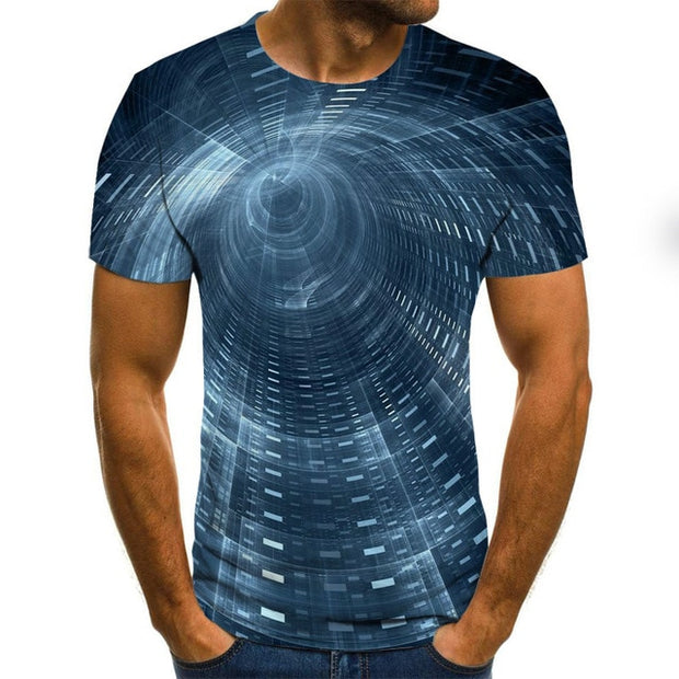 Three-dimensional vortex Men Tshirt 3D