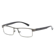 UVLAIK Men Titanium alloy Reading Glasses Non spherical 12 Layer Coated Retro Business Hyperopia Prescription Eyeglasses Cloth