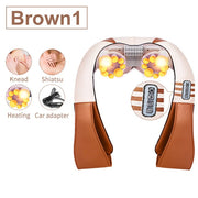 Amazing Back Neck Shoulder Body Massager Infrared Heated Kneading Car/Home