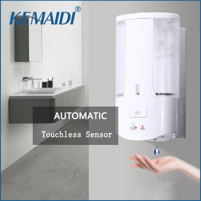 Automatic Soap Dispenser Touchless Sensor Hand Sanitizer Shampoo Dispenser Wall Mounted For Bathroom Kitchen