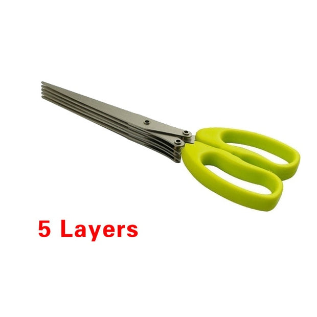 5 Blades Stainless Steel Scissors