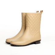 Leisure rain boots women Low-Heeled Round Toe Shoes Waterproof