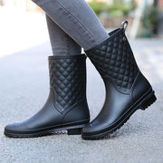 Leisure rain boots women Low-Heeled Round Toe Shoes Waterproof