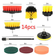 Scrubber Cleaning Kit Cleaning Brush Scouring Pad for Carpet Floor 13Pcs